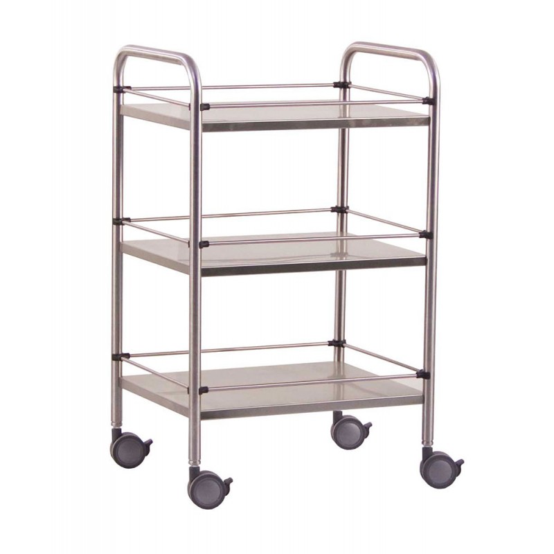 Guéridon Inox 3 plateaux