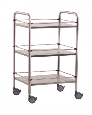 Guéridon Inox 3 plateaux